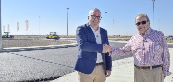 Las obras de asfaltado del Parque Logístico y Empresarial Palenquivir encaran su recta final