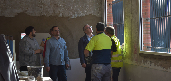 Avanza a buen ritmo la reforma del comedor del CEIP María Auxiliadora de Los Palacios y Villafranca