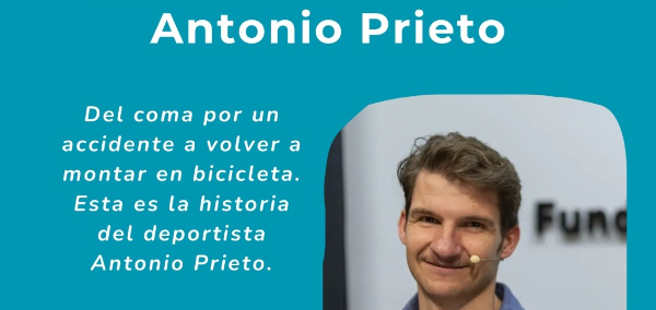 El deportista sevillano Antonio Prieto ofrece una charla en la que compartirá su historia de superación
